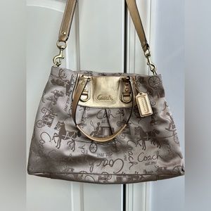 Coach Ashley Horse and Carriage carryall women’s handbag.